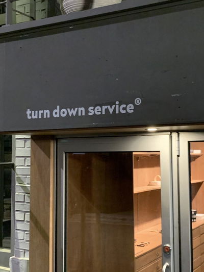 Turn Down Service