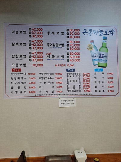 トントンマヌルポッサムファミョン店
