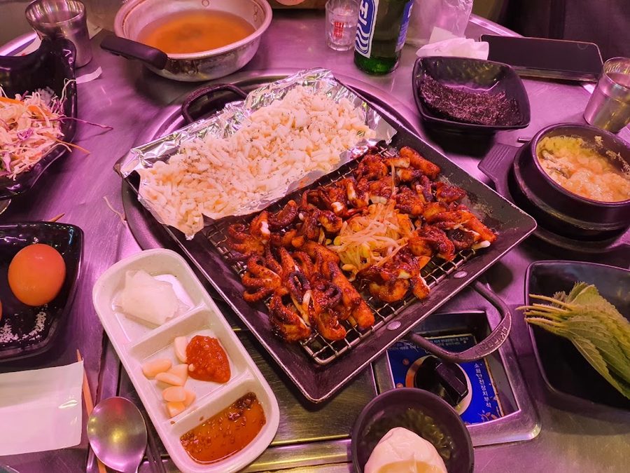 불맛석쇠쭈꾸미앤빈대떡