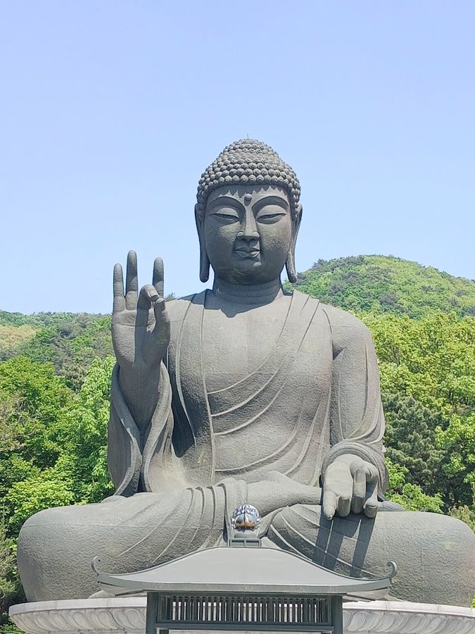 Gakwonsa Bronze Amitabha Buddha Statue