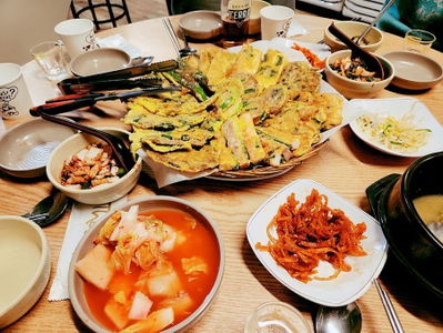 Jeon and Makgeolli