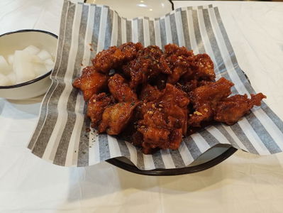 昔のフライドチキン