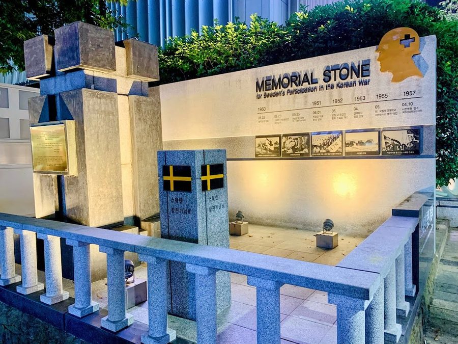Memorial Stone for Sweden's Participation in the Korean War in Busan