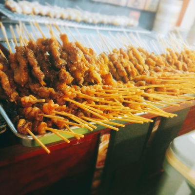 鶏皮鶏飯