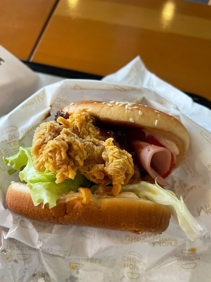 Mom's Touch chicken and burger