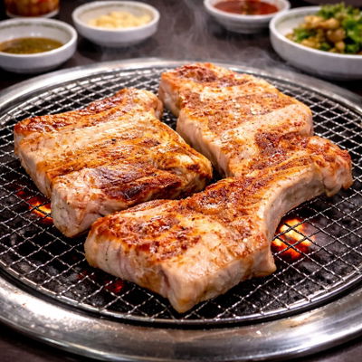 Baekha Dwaeji Saeng Galbi