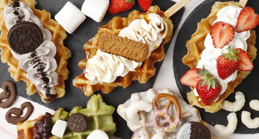 韓国ワッフル&クロッフル ×大王チーズ10円パン原宿店 Waffle GongJang