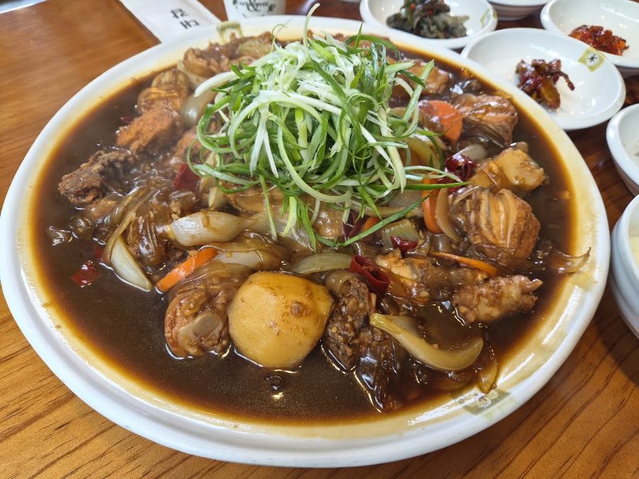안동찜닭 숯불간고등어