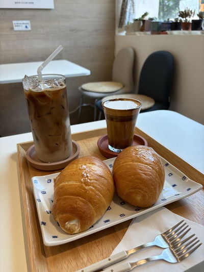 Blu shaak Coffee GS the fresh Hwamyeong