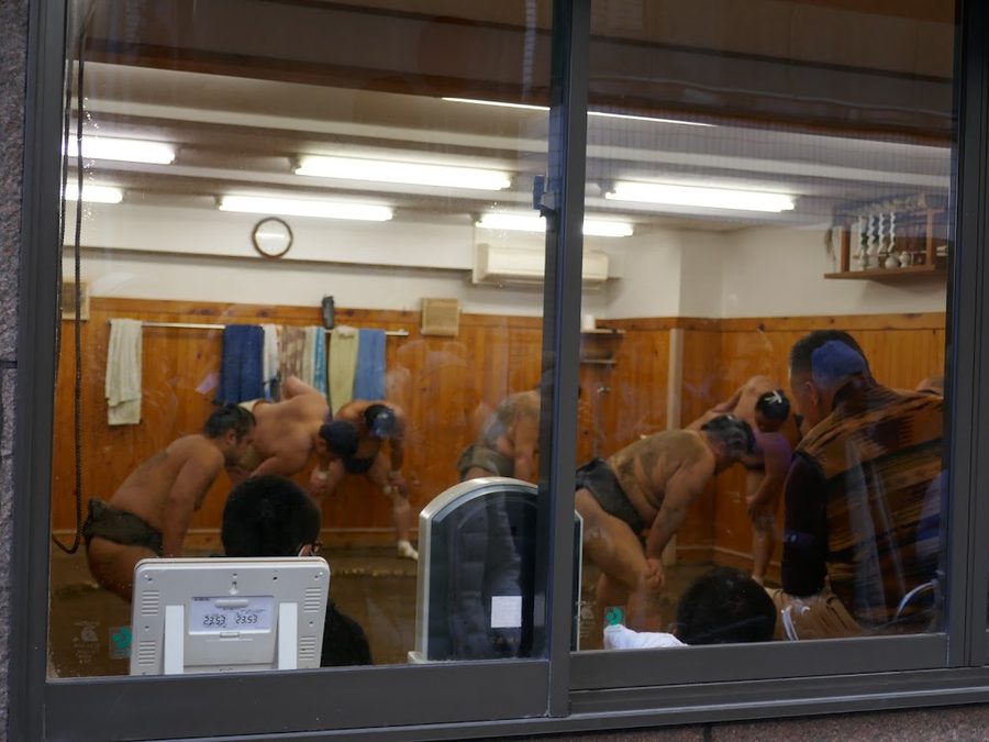 Sumo Stable Morning Practice