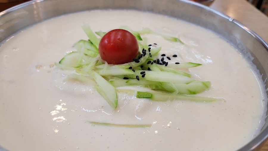팥칼국수 항아리 수제비