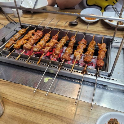 白頭山羊肉串