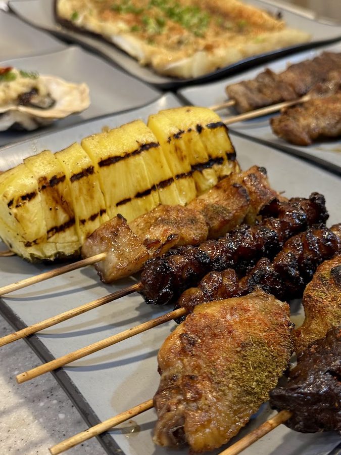 Threesome barbeque restaurant