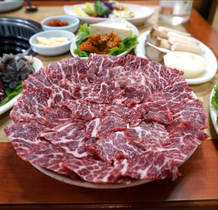 점심엔 한우 뚜껑생고기 광주 염주동포스코더샵점