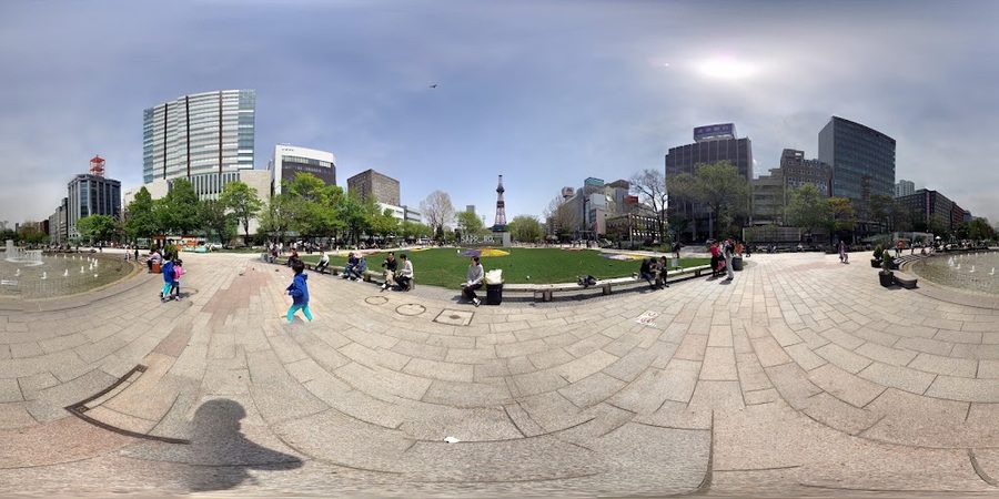 Odori Park fountain