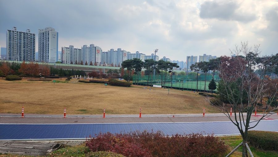 Cheonan Football Center Lawn Plaza