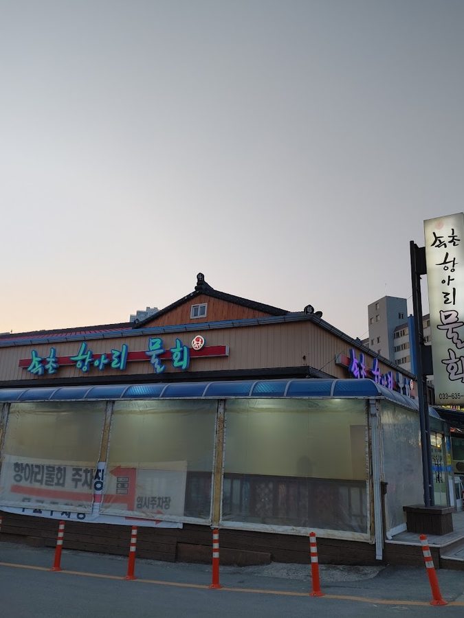 속초해변물회