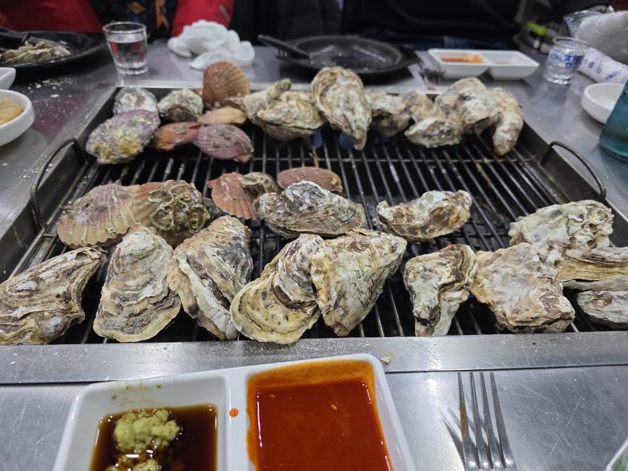 竹島ワンセンカキ直火焼き