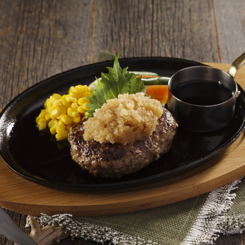 Hamburger steak grill Omiya JR Hakata Ctiy
