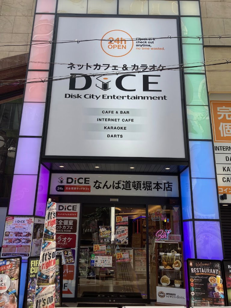 DiCE Namba Dotonbori Main – Internet Cafe & Karaoke