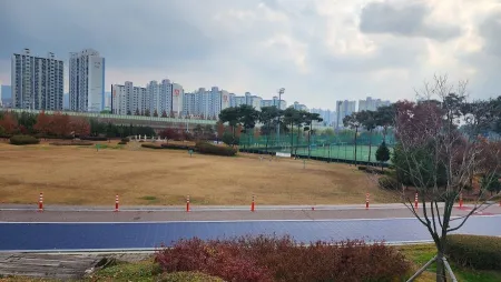 Cheonan Football Center Lawn Plaza