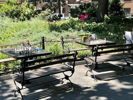 Washington Square West Chess Tables